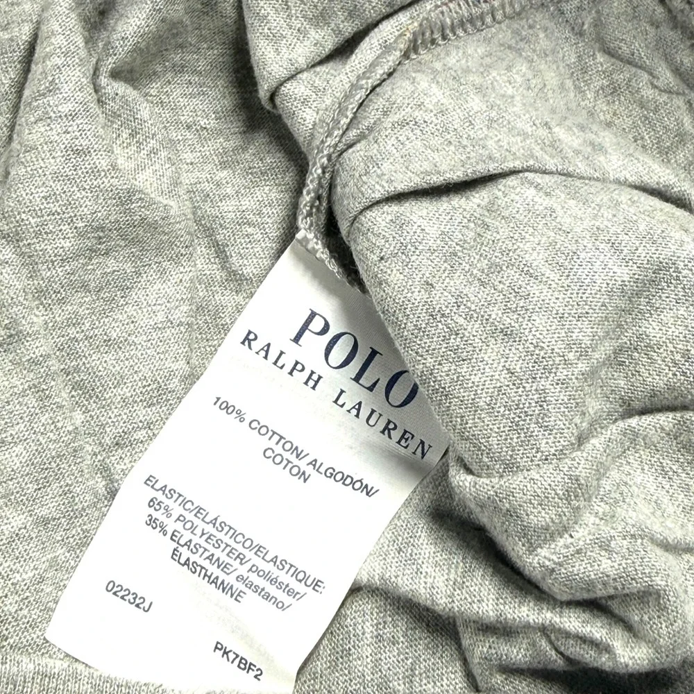 Polo Ralph Lauren Jogger Pajama Pants Mens XL Grey All Over Polo Bear